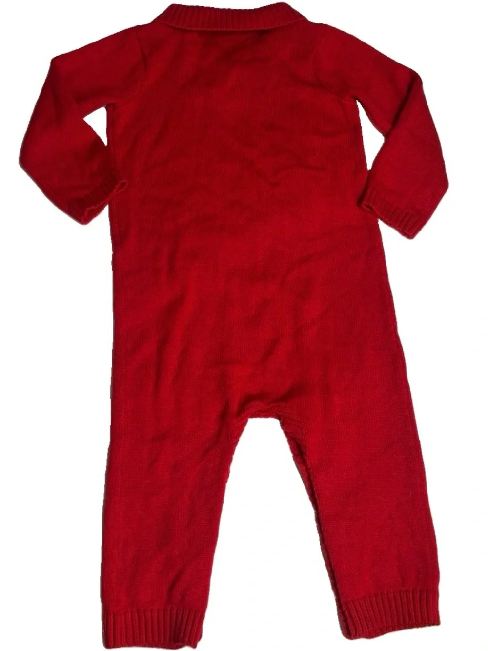 Wonder Nation Baby Unisex Red Cable Knit Coverall 24 Months Christmas Holiday